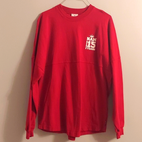 Spirit Jersey Tops - NAM Red Oversize Sweatshirt Size M